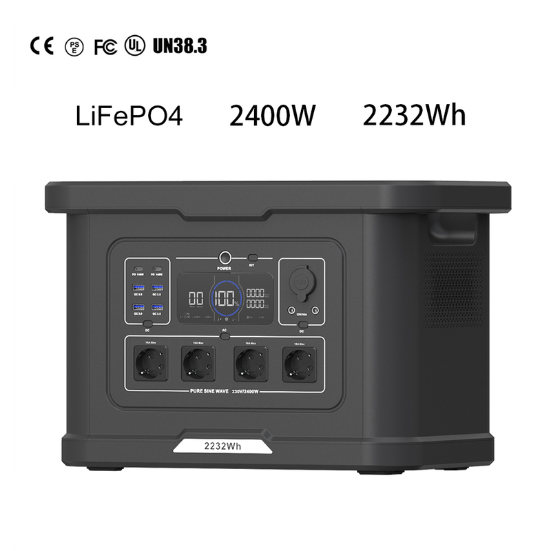 SOUOP 2400W Powerstation LiFePO4 Solar Generator