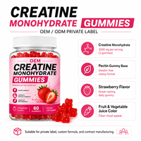 Gummies de Créatine Monohydrate Végétaliennes OEM à Base de Pectine Sans Gélatine Soutien Musculaire Marque Blanche Qualité Professionnelle Vente en Gros