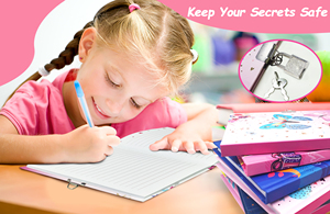 Diario A5 con Farfalla, Quaderni Carini con Lucchetto e Chiave per Ragazze, Regali Disponibili - Product Image 2