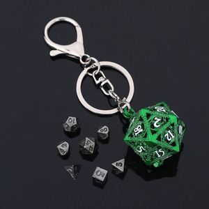 Porte-clés en métal Dragon D&D, cage creuse pour D20, mini-ensemble de dés polyédriques pour TTRPG, Dungeons and Dragons, vente en gros - Product Image 3
