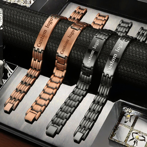 <span class=keywords><strong>Bracciale</strong></span> <span class=keywords><strong>con</strong></span> <span class=keywords><strong>nome</strong></span> personalizzato braccialetto di rame <span class=keywords><strong>con</strong></span> forza magneti di rame magnetici terapia braccialetti per la vendita banda magnetica per gli uomini - Product Image 2