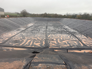 Géomembrane en géotextile à 2 couches, revêtement intérieur de réservoir d'élevage de spiruline, bâche de réservoir agricole de couleur noire - Product Image 3