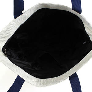 Impression personnalisée à la demande Sac de plage en toile de jute à motif flamant rose sac fourre-tout pour sac à main pour femmes - Product Image 5