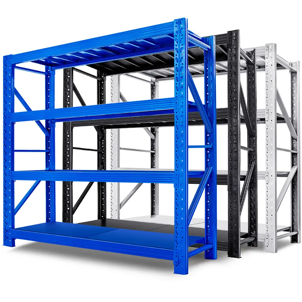 High Quality 4 Layer Shelves Storage Pallet Racking Racks Medium Duty Longspan Shelving for warehouse storage