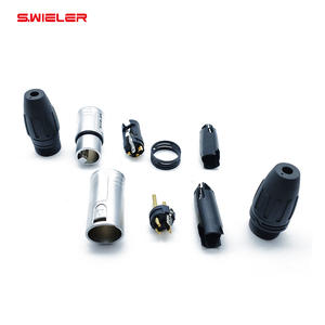 Venta directa XLR 3PIN macho hembra Mic Cable enchufe XLR conector con cromo OFC DMX Cannon-<span class=keywords><strong>M</strong></span> conector de micrófono - Product Image 3