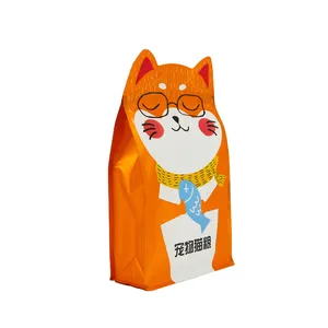 Square Bottom Matt Food Packaging Bags Eco Friendly Pet Food Packaging Bags Customized Printing Mylar Bag