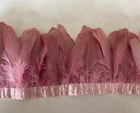 15-20cm couture tissu ruban ruban plume d'oie frange garniture pour bricolage artisanat vêtements robe Costume chapeau accessoire fête décor à la maison