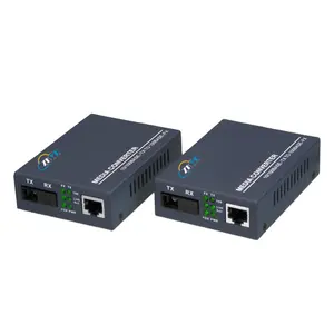 10/100M Conversor de Mídia Simplex 1 Par 10/100Mbps Porta De Fibra 1 1 RJ45 Porta Ethernet Media Converterer