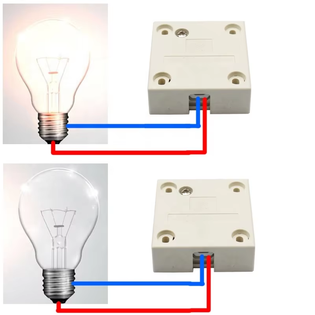 Wardrobe Switch Electromagnetic IP40 2A 250VAC Quick Connect Terminal
