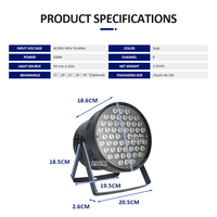 Projecteur de scène DMX512 100W avec 54 LED (3-en-1 RGB)