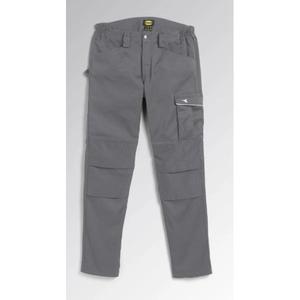 DIADORA UTILITY-702,177663-75070/3XL Pantalón en poliéster elástico, algodón y elastano sarga gris acero PANTALÓN DE TRABAJO - Product Image 1