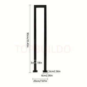 Pasamanos de Escalera Cromados Personalizados en Forma de U, Simples, Resistentes a la Oxidación, Grabado de Precisión, Resistentes a la Pintura - Product Image 2