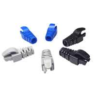 Inyector 90 Pc Ev1 cubierta de encendido Cable de red Botas de goma Alivio de tensión Rj45 Cat5 Cat6 Conector de bujía Bota