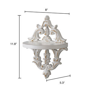 Decorazione della fattoria personalizzare legno imbiancato intagliato cremagliera scaffale di stoccaggio a parete in legno rustico montato a parete <span class=keywords><strong>scaffali</strong></span> galleggianti - Product Image 2