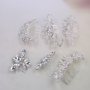 Accessoires pour cheveux de mariée, épingles à cheveux en cristal, strass, diamants, perles, femmes, métal, queue de rat, pince à cheveux de <span class=keywords><strong>mariage</strong></span>, <span class=keywords><strong>peigne</strong></span> pour <span class=keywords><strong>chignon</strong></span> - Product Image 1