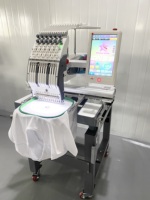 Mini machine à broder numérique à plat avec configuration multi-aiguilles pour la création de monogrammes sur serviettes et tissus cadeaux pour ateliers de démarrage