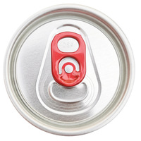 Couvercle de boîte en aluminium PET pour emballage de canettes de boisson, couleur personnalisée, scellage 202 B64 SOT CDL, ouverture facile