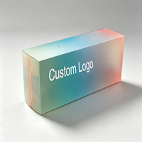 Boîte d'emballage rectangulaire en PET écologique avec impression CMYK pour les produits cosmétiques et les éponges de maquillage