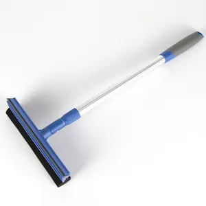 Nuovo Fashion Design 2 in 1 kit di spazzole per la pulizia del vetro dell'autolavaggio strumenti per la pulizia dell'auto con manico lungo telescopico regolabile
