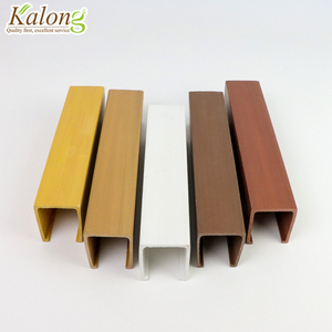 Trần Vách ngăn chống cháy thân thiện với môi trường Trần treo 3D WPC tuyến tính hiện đại nội thất trần - Product Image 3