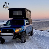 Huntoo Aluminium Pop-up Hard Side Four-Season Waterproof Camping Pickup Truck with Sturdy Build Durable Design for Tacoma