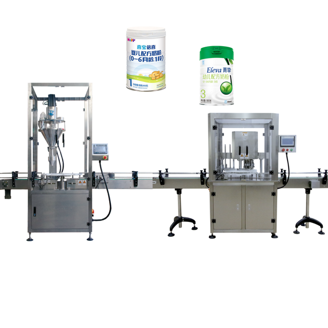 High Precision and Quality Coffee Milk Powder Filling Packaging Machine Cans Seaming Machine Production Line