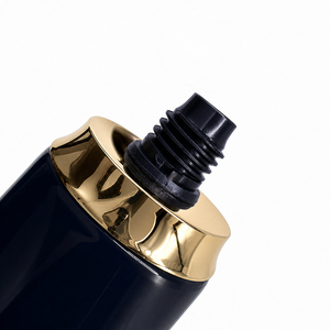 Luxury Black <b>Plastic</b> Cosmetic Squeeze <b>Tube</b> with Gold Electroplated Screw Cap - Product Image 4