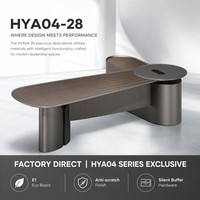 Mesa de Juntas Elite con Acabado a Base de Agua, Mesa para Directores Ejecutivos, MDF E1, Herrajes Silenciosos, Centro de Conexiones, Muebles Ejecutivos