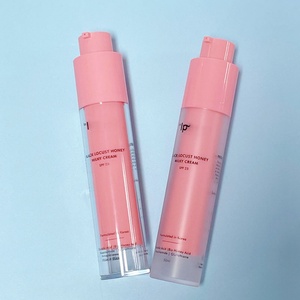 Botella de Maquillaje Cosmético Redonda Personalizada, Recargable, sin Aire, de 15ml, 30ml, 50ml, Color Rosa Esmerilado, Botella con Bomba sin Aire de 1oz - Product Image 4