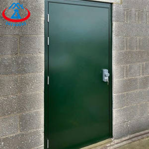 ZHTDOORS Puertas de entrada comercial de metal EN 60min puerta cortafuegos acero barato seguro Shandong puerta ignífuga - Product Image 1