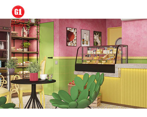 Comfortable Modern <b>LED</b> Coffee Shop Furniture Design with Wooden and Tempered Glass Elements for Retail Use - Product Image 6