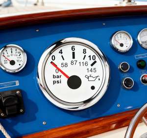 52 मिमी 2 इंच बिजली की ऑटो मीटर सुई चेतावनी, समुद्री भारी ट्रक बस कार जनरेटर के लिए 10 बार - Product Image 2