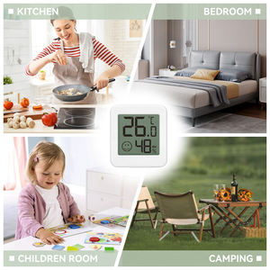 EMAF-Termohigrómetro <span class=keywords><strong>digital</strong></span> para el hogar, monitor de pared con sensor de temperatura LCD magnético portátil - Product Image 6