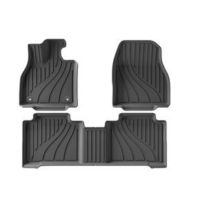 Tapis <span class=keywords><strong>de</strong></span> sol <span class=keywords><strong>100</strong></span>% écologiques en TPE pour Subaru Solterra Touring 2023 et Toyota bZ4X 2022-2024 - FWD/AWD, ajustement laser 3D et anti-saleté - Product Image 1