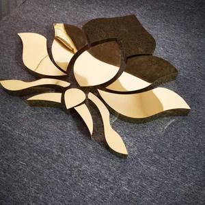 3d наружное зеркало лак Блестящий Золотой металлический логотип письмо вывеска металлическая настенная вывеска - Product Image 5