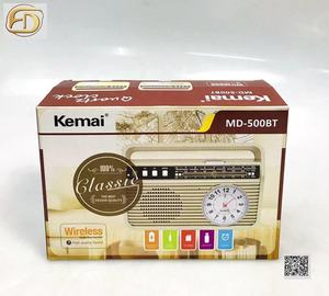 Kemai MD-500BT FM AM SW 3 Band <span class=keywords><strong>Vintage</strong></span> Retro Radio Ricaricabile Radio Con USB di DEVIAZIONE STANDARD TF Con orologio Dente Blu altoparlante - Product Image 5
