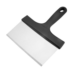 Cleaning Spatula Stainless Steel Teppanyaki BBQ Tool Easily Cleaned Black Handle - Product Image 4