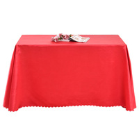 Nappe en satin épais et lisse, couleur unie, rectangulaire ou carrée, pour hôtel, banquet, conférence