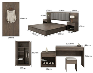 Venta Directa de Fábrica, Juego de Muebles de Dormitorio Modernos de Lujo para Hoteles de 5 Estrellas, para Hostelería de Alta Gama - Product Image 1