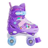 Chaussures de patins à roulettes à double rangée Nouveau design Chaussures de patins à roues alignées à roulettes entièrement clignotantes de haute qualité pour enfants