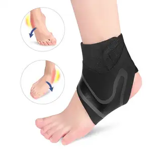 Alta qualidade ajustável tornozelo cinta com botão Lace Up tornozelo estabilizador lesão recuperação compressão correias