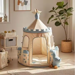 Carpa de Juego Deportiva para Niños, Plegable, Suave y Cómoda, Cama de Princesa para Interiores Hecha de Poliéster - Product Image 1