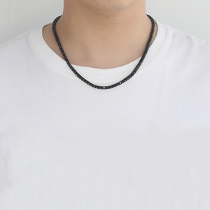 <span class=keywords><strong>Collar</strong></span> <span class=keywords><strong>de</strong></span> Cadena <span class=keywords><strong>de</strong></span> Tenis con Circonitas, Estilo Hip Hop, Color Negro Metálico, Latón, 4mm <span class=keywords><strong>de</strong></span> Ancho, Una Hilera, Venta al Por Mayor 2025 - Product Image 4