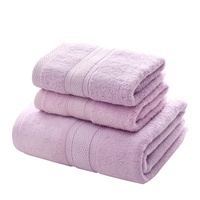 Toalla de baño de fibra de bambú, juego de toalla de baño de color liso ecológico Original, regalo de bienestar de la empresa