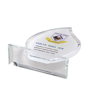 Trofeo de Cristal Transparente al por Mayor, Premio de Cristal Personalizado con Impresión UV, Grabado Estilo Cruz, Trofeo Personalizado - Product Image 6