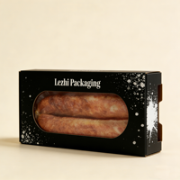 Salchicha de Pepperoni Ecológica Personalizada, Conservada a Baja Temperatura, en Caja de Papel con Ventana Sellada