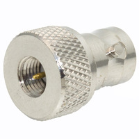 Adaptateur RF coaxial nickelé à disque BNCK/SMAJ adaptateur haute fréquence BNC femelle vers SMA mâle