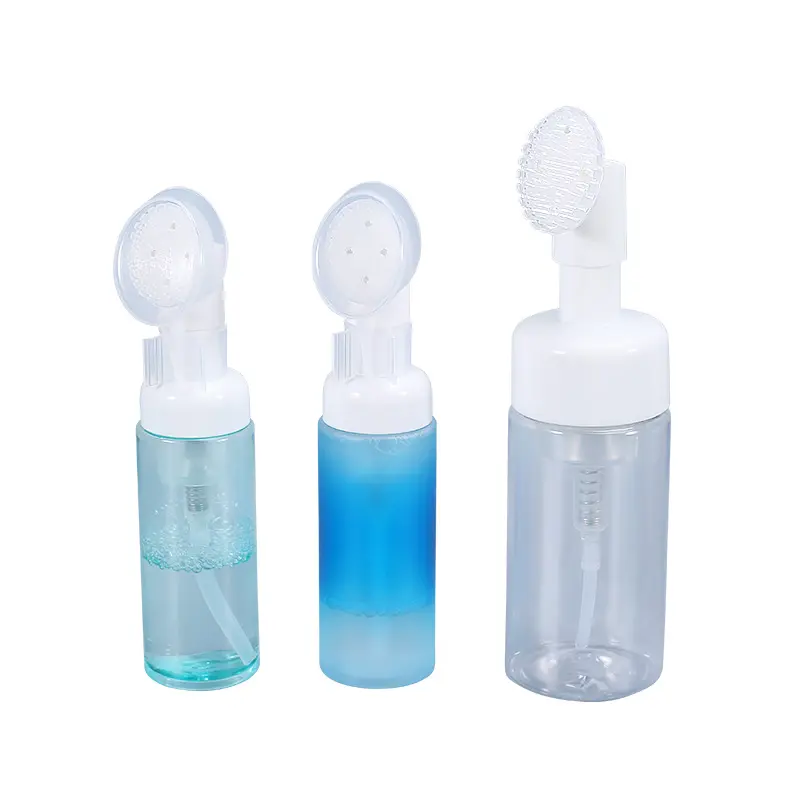 Bain de nettoyage du visage PET matériau écologique emballage personnalisé bouteille de mousse transparente multi-spécifications
