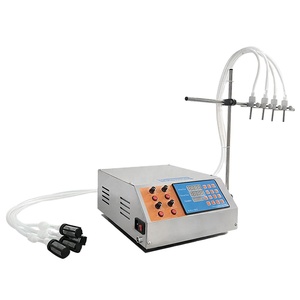Semi Automatic 4-head Diaphragm <b>Pump</b> Filling Machine Essence Oil Water Beverage Liquid Bottle Filling Machine - Product Image 3