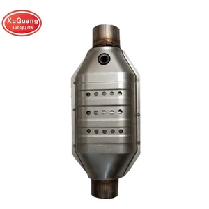 XG-AUTOPARTS mobil knalpot Universal konverter katalis datar <span class=keywords><strong>2</strong></span> "<span class=keywords><strong>2</strong></span>.5" <span class=keywords><strong>2</strong></span>.25 "<span class=keywords><strong>3</strong></span>" dengan Sensor O2 - Product Image 1